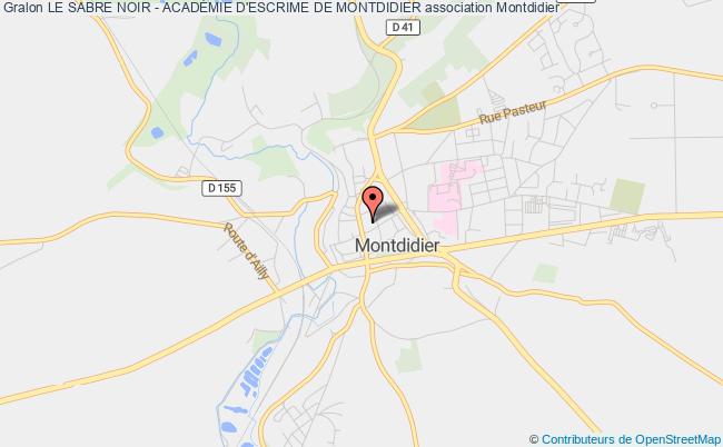 plan association Le Sabre Noir - AcadÉmie D'escrime De Montdidier Montdidier