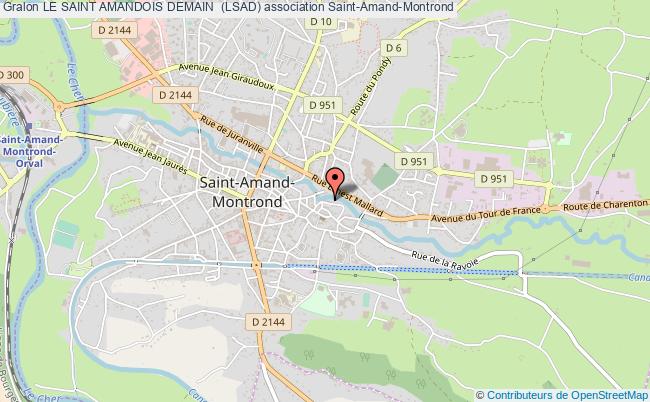 plan association Le Saint Amandois Demain  (lsad) Saint-Amand-Montrond