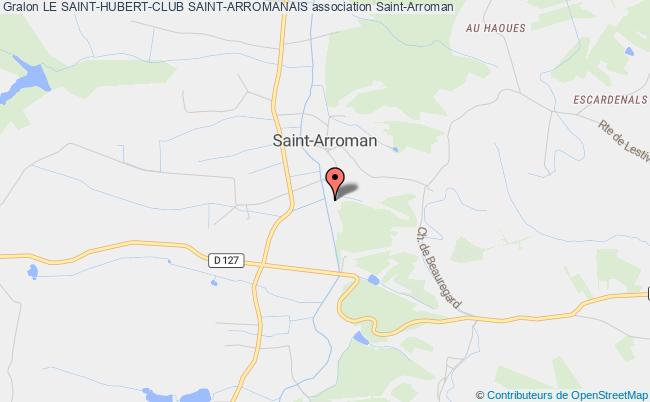 plan association Le Saint-hubert-club Saint-arromanais Saint-Arroman