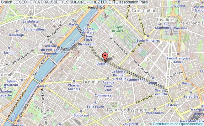plan association Le Sechoir A Chaussettes Solaire - Chez Lucette Paris
