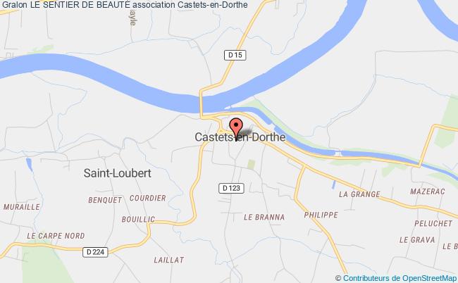 plan association Le Sentier De BeautÉ Castets-et-Castillon