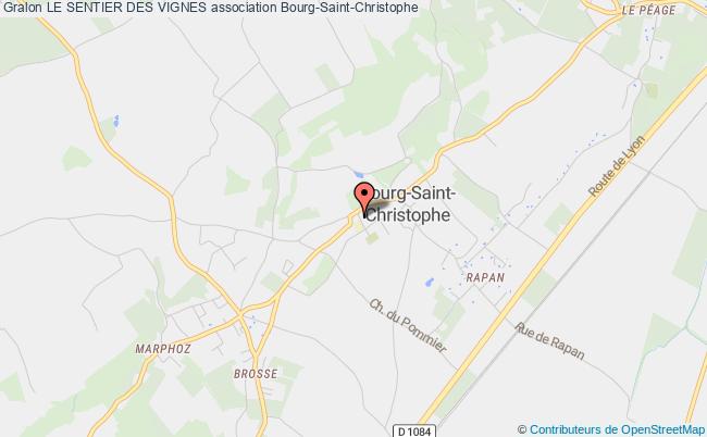 plan association Le Sentier Des Vignes Bourg-Saint-Christophe