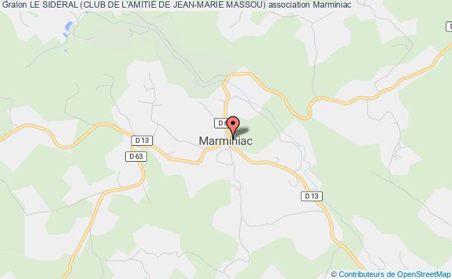 plan association Le SidÉral (club De L'amitiÉ De Jean-marie Massou) Marminiac
