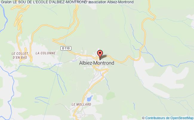 plan association Le Sou De L'ecole D'albiez-montrond Albiez-Montrond