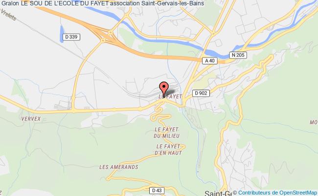 plan association Le Sou De L'ecole Du Fayet Saint-Gervais-les-Bains