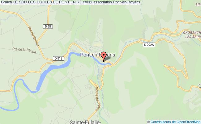 plan association Le Sou Des Ecoles De Pont En Royans Pont-en-Royans