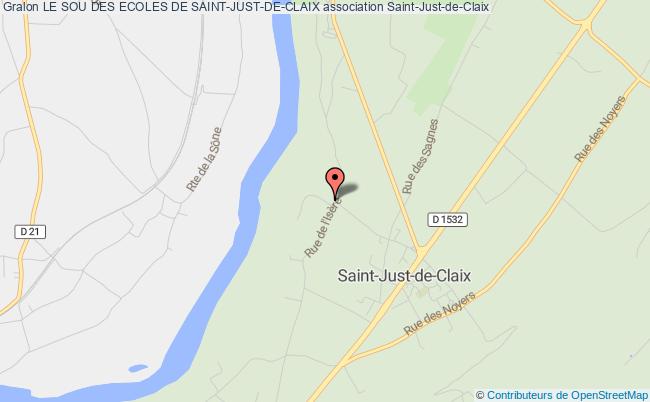 plan association Le Sou Des Ecoles De Saint-just-de-claix Saint-Just-de-Claix