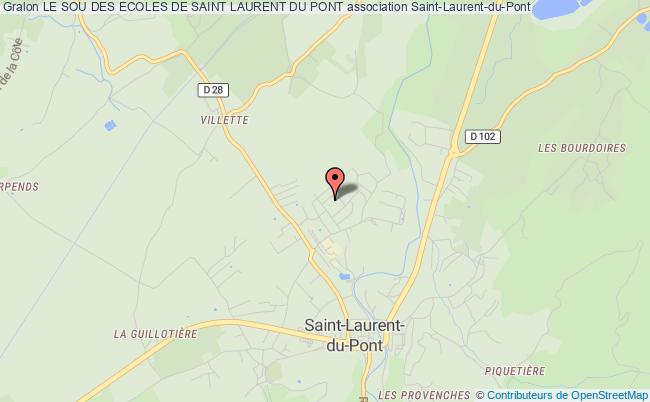 plan association Le Sou Des Ecoles De Saint Laurent Du Pont Saint-Laurent-du-Pont