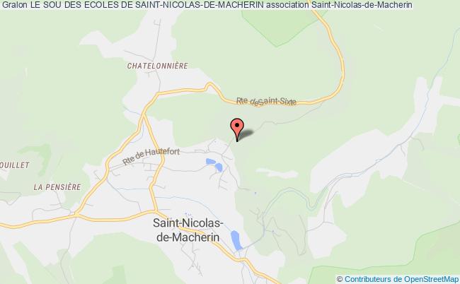 plan association Le Sou Des Ecoles De Saint-nicolas-de-macherin Saint-Nicolas-de-Macherin