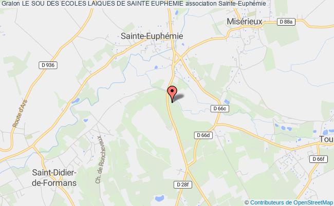 plan association Le Sou Des Ecoles Laiques De Sainte Euphemie Sainte-Euphémie