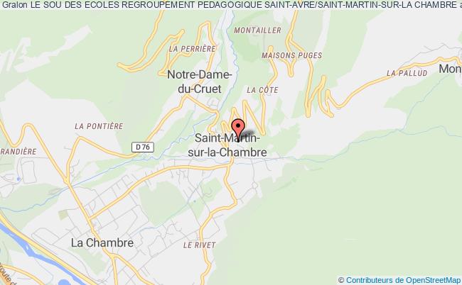 plan association Le Sou Des Ecoles Regroupement Pedagogique Saint-avre/saint-martin-sur-la Chambre Saint-Martin-sur-la-Chambre