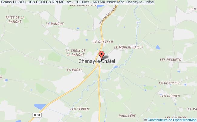 plan association Le Sou Des Ecoles Rpi Melay - Chenay - Artaix Chenay-le-Châtel