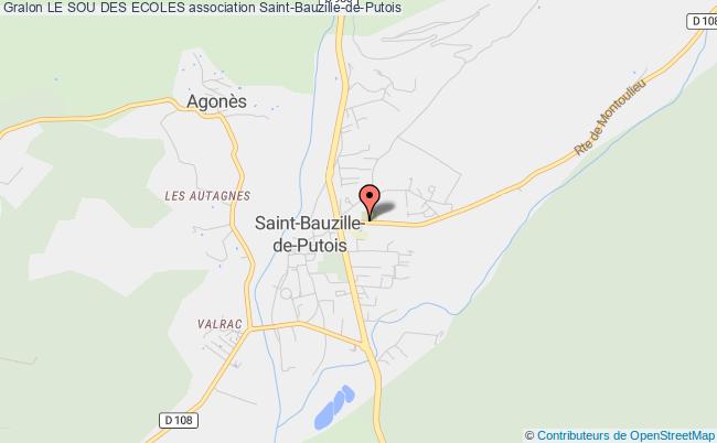 plan association Le Sou Des Ecoles Saint-Bauzille-de-Putois