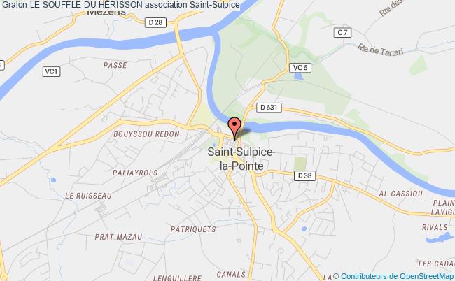 plan association Le Souffle Du HÉrisson Saint-Sulpice-la-Pointe