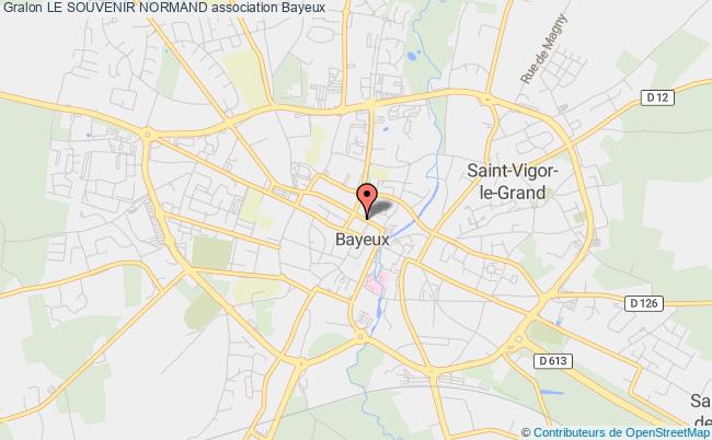 plan association Le Souvenir Normand Bayeux