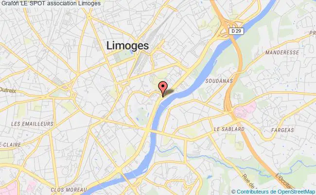plan association Le Spot Limoges