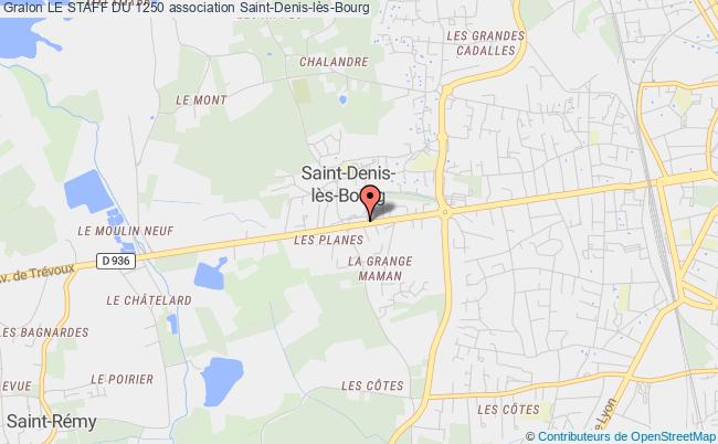 plan association Le Staff Du 1250 Saint-Denis-lès-Bourg