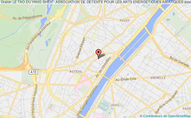 plan association Le Tao Du Yang Shen - Association De Detente Pour Les Arts Energetiques Asiatiques Paris