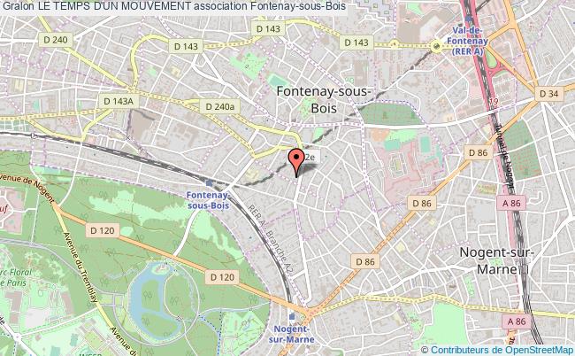 plan association Le Temps D'un Mouvement Fontenay-sous-Bois
