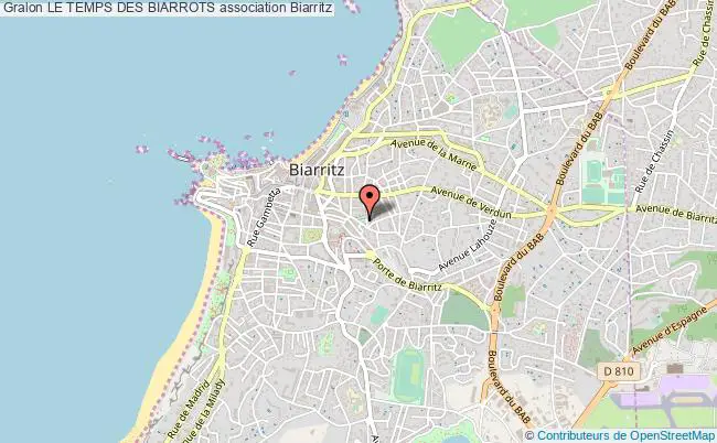 plan association Le Temps Des Biarrots Biarritz