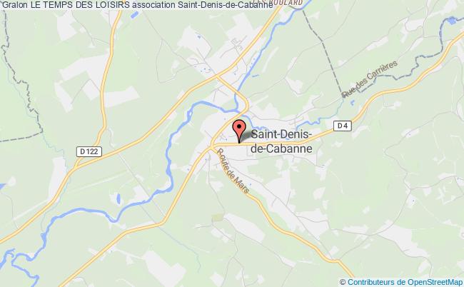 plan association Le Temps Des Loisirs Saint-Denis-de-Cabanne