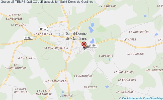 plan association Le Temps Qui Coule Saint-Denis-de-Gastines