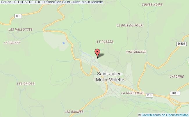 plan association Le ThÉÂtre D'ici Saint-Julien-Molin-Molette