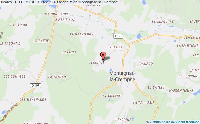 plan association Le Theatre Du Maquis Montagnac-la-Crempse
