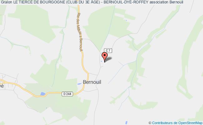 plan association Le TiercÉ De Bourgogne (club Du 3e Âge) - Bernouil-dyÉ-roffey Bernouil