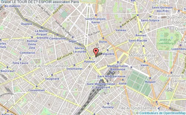 plan association Le Tour De L? Espoir Paris
