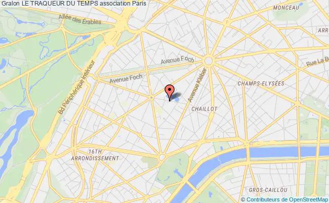 plan association Le Traqueur Du Temps Paris