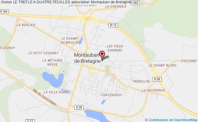 plan association Le Trefle A Quatre Feuilles Montauban-de-Bretagne