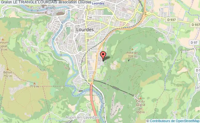plan association Le Triangle Lourdais Lourdes