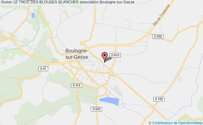 plan association Le Troc Des Blouses Blanches Boulogne-sur-Gesse