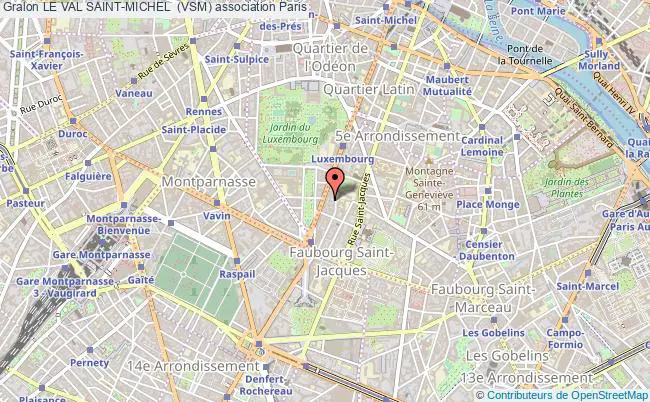 plan association Le Val Saint-michel  (vsm) PARIS
