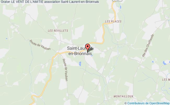 plan association Le Vent De L'amitie Saint-Laurent-en-Brionnais