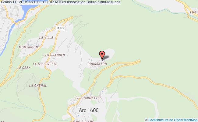 plan association Le Versant De Courbaton Bourg-Saint-Maurice