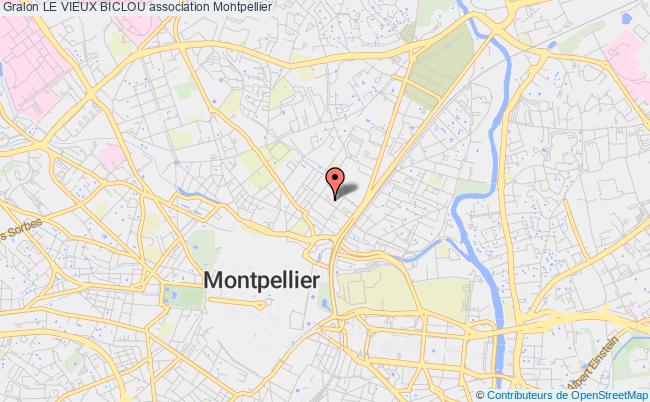 plan association Le Vieux Biclou Montpellier