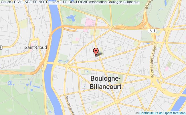 plan association Le Village De Notre-dame De Boulogne Boulogne-Billancourt