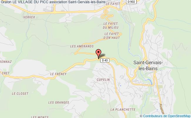 plan association Le Village Du Picc Saint-Gervais-les-Bains