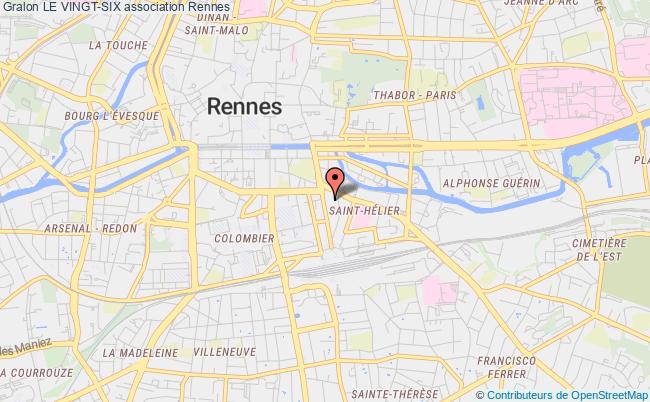 plan association Le Vingt-six Rennes