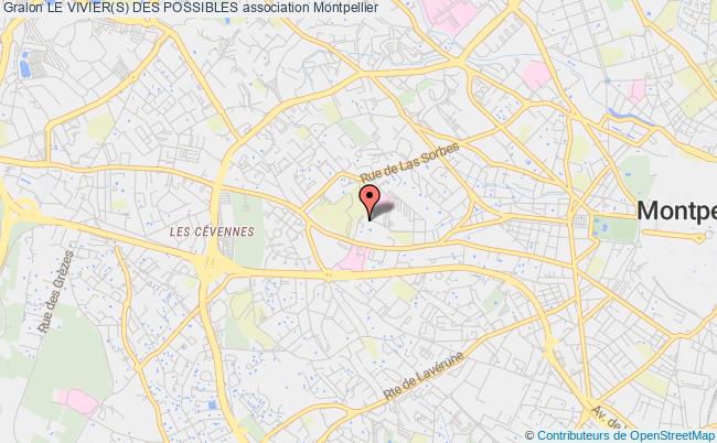 plan association Le Vivier(s) Des Possibles Montpellier