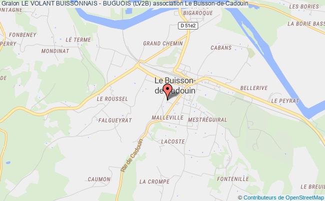 plan association Le Volant Buissonnais - Buguois (lv2b) Buisson-de-Cadouin