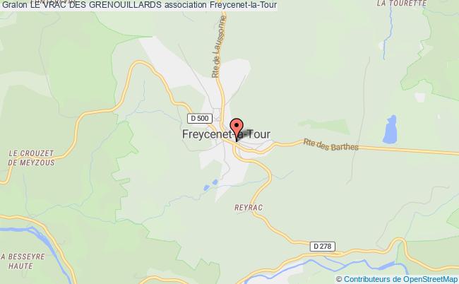 plan association Le Vrac Des Grenouillards Freycenet-la-Tour