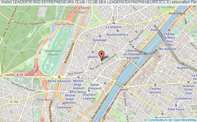 plan association Leader?s And Entrepreneurs Club / Club Des Leaders Entrepreneurs (c.l.e) Paris