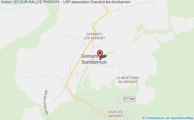 plan association Lecour Rallye Passion -  Lrp Grenant-lès-Sombernon