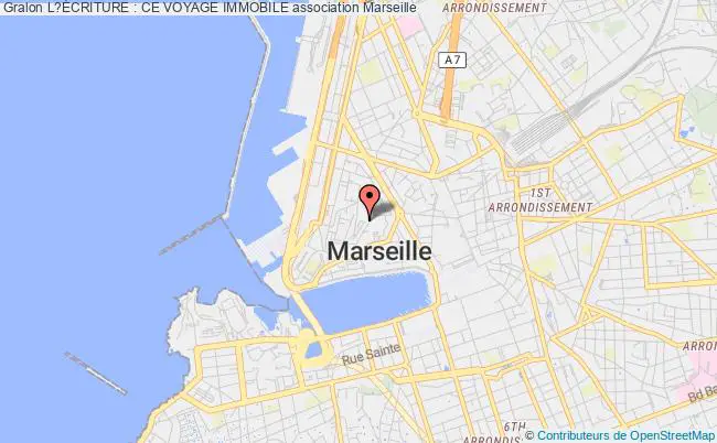 plan association L?Écriture : Ce Voyage Immobile Marseille