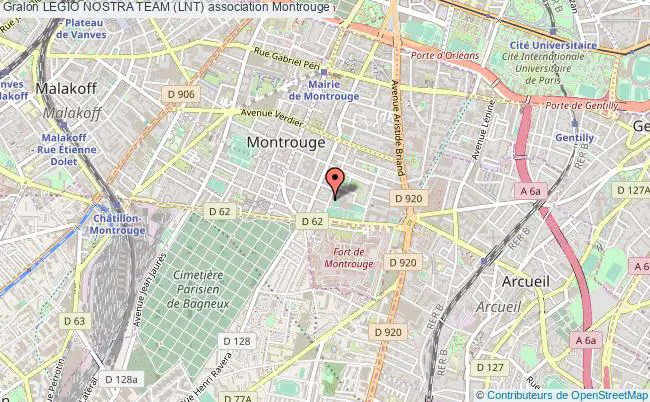 plan association Legio Nostra Team (lnt) Montrouge