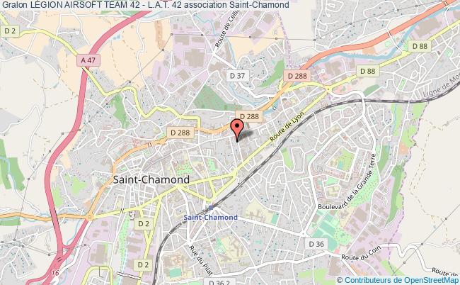 plan association LÉgion Airsoft Team 42 - L.a.t. 42 Saint-Chamond