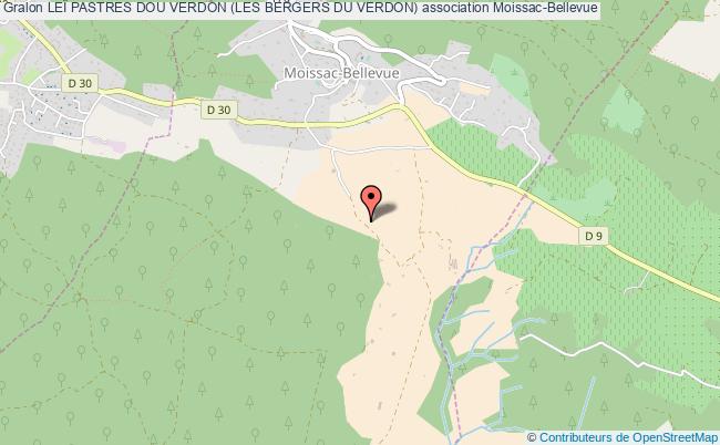 plan association LeÏ Pastres Dou Verdon (les Bergers Du Verdon) Moissac-Bellevue